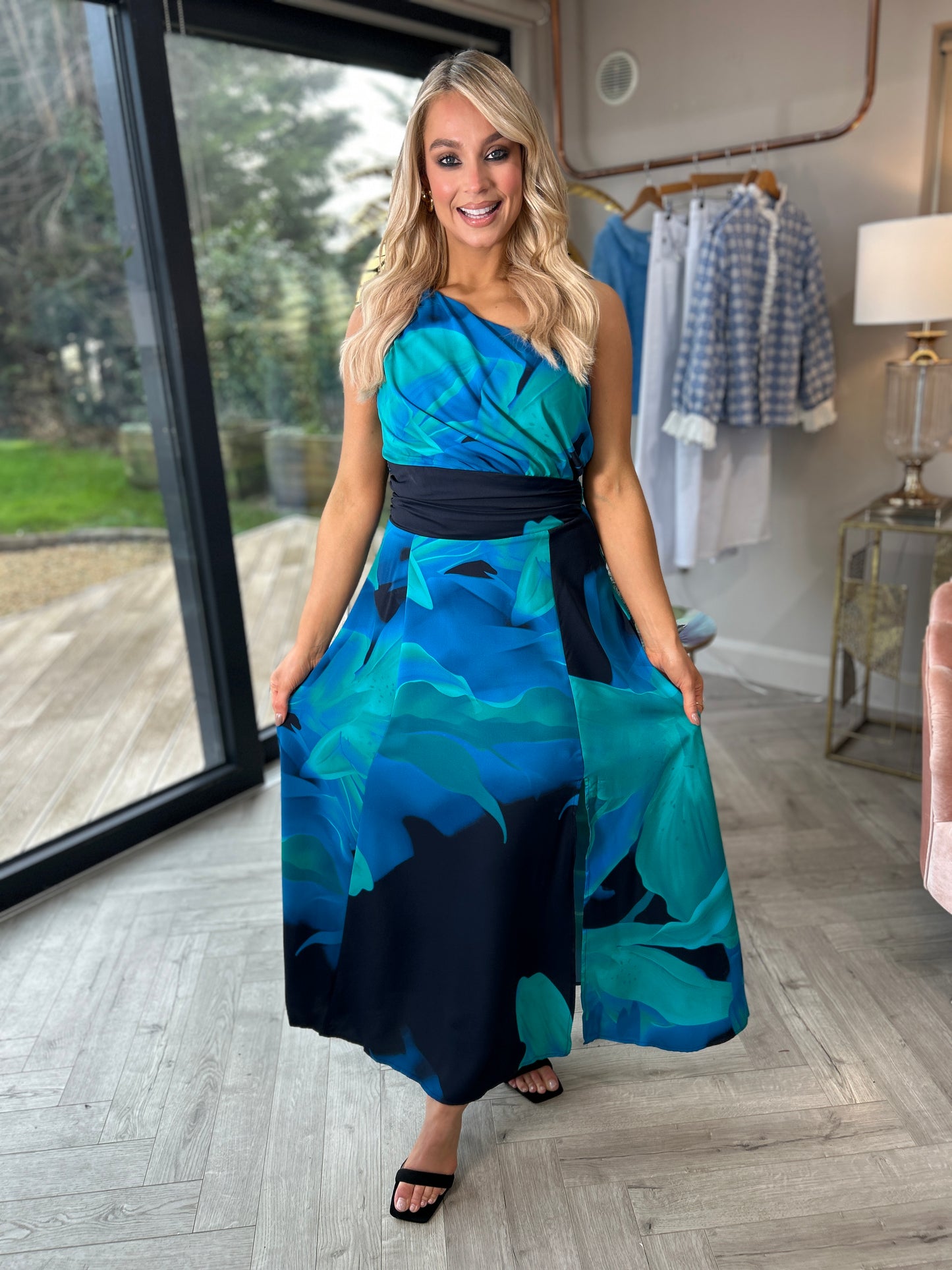 Isabella Floral Dress Blue
