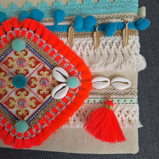 Libby Pom Pom Clutch