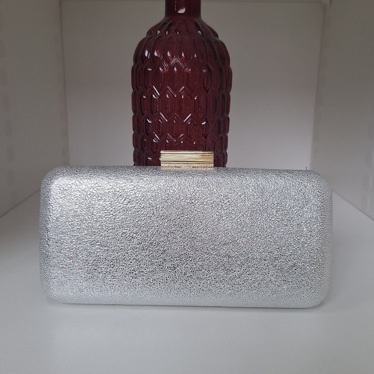 Oria Silver Clutch