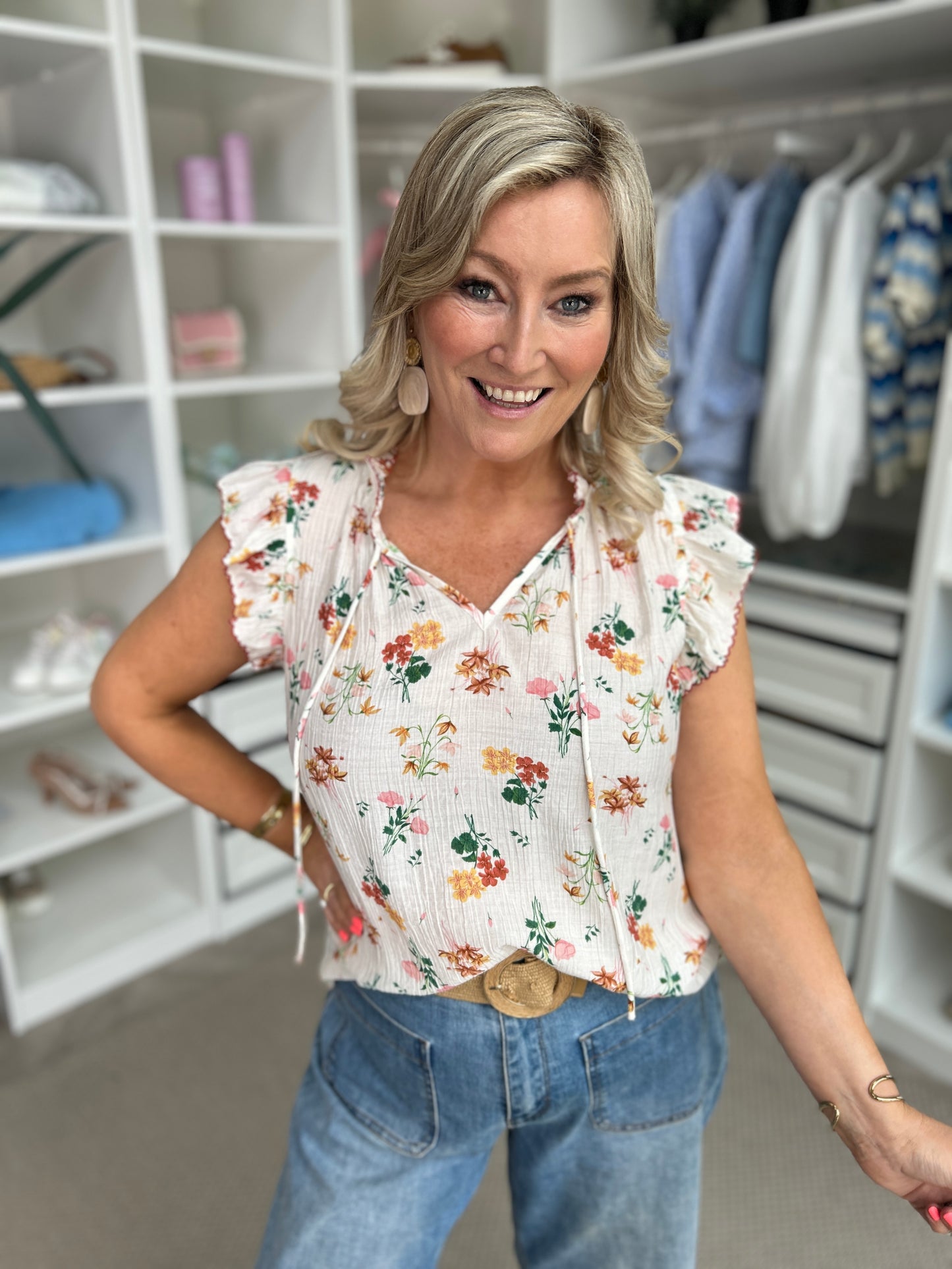 Eve Green Floral Top