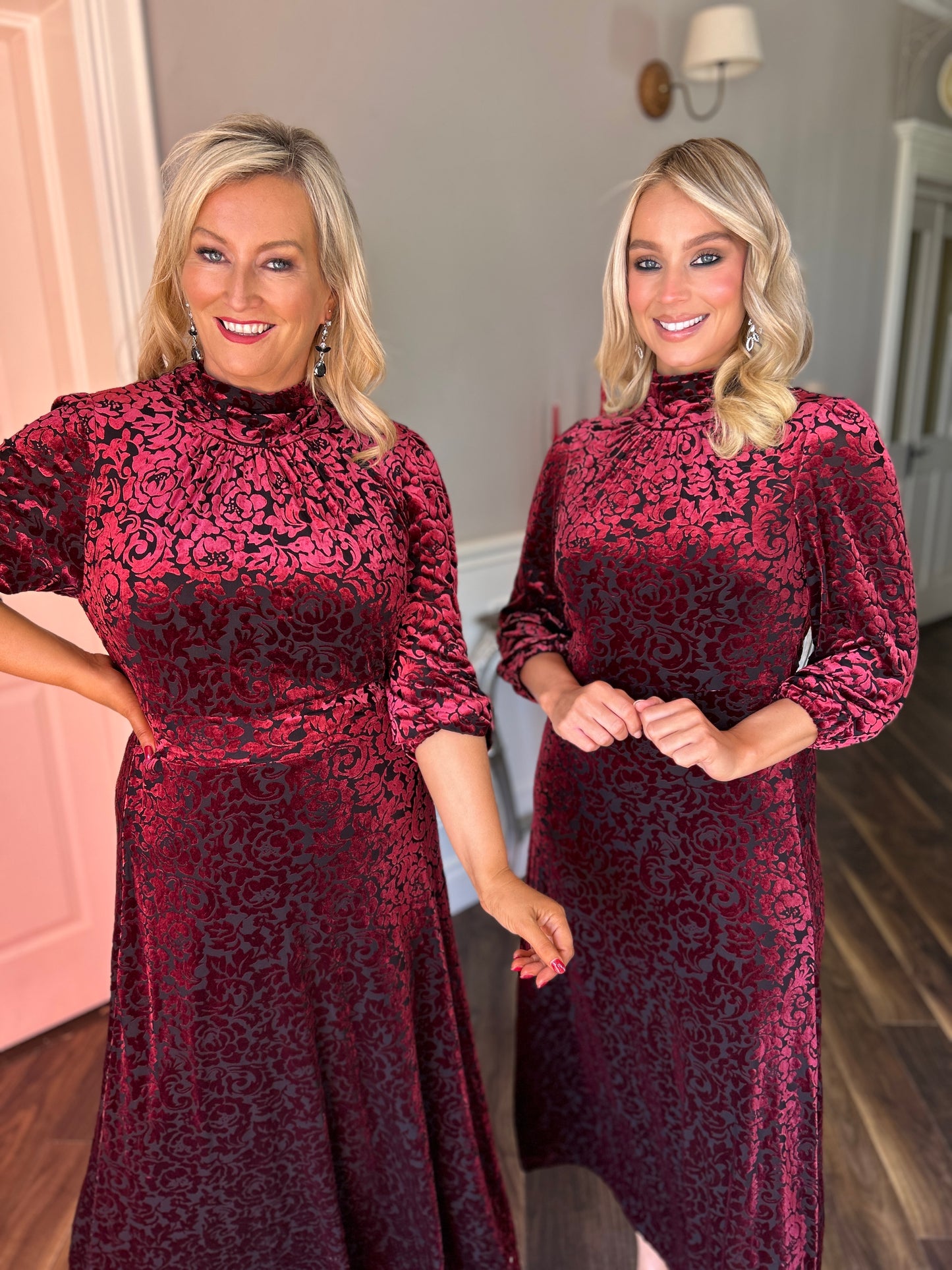 Merlot Brocade Dress