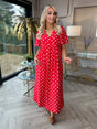 Millie Red Polka Dot dress