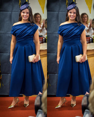 Betty Skater Dress Navy