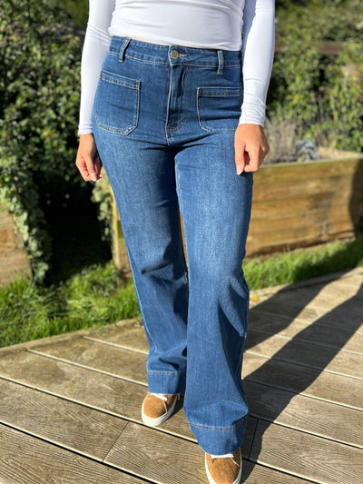 Cristal Wide Leg Jean ( Regular)