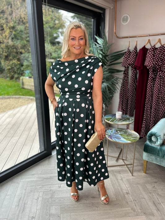 Betty Skater Dress Green