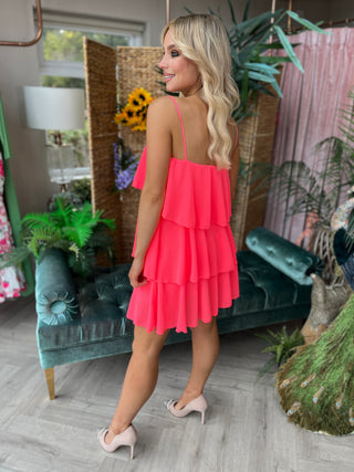 Carrie Strappy Dress Pink