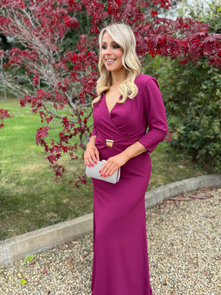 Everly Dress Plum