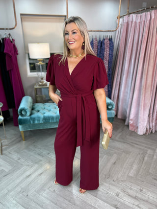 Drew Jumpsuit Wine