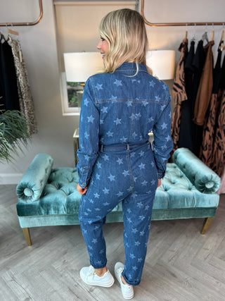 Anwen Denim Star Jumpsuit