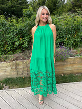 Cleo Lace Dress Green
