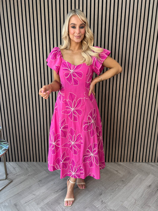 Orlaith Broiderie Maxi Dress