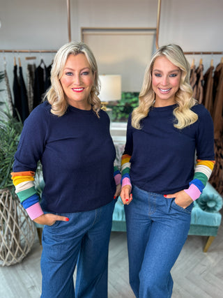 Rita Knit Rainbow Stripe