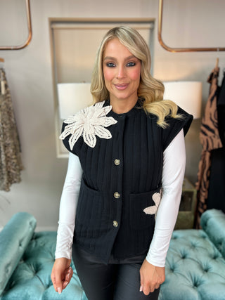 Fleur Gilet Black