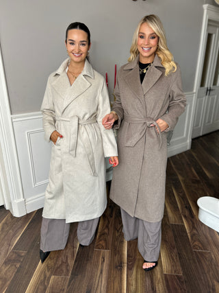 Evelyn Coat Taupe