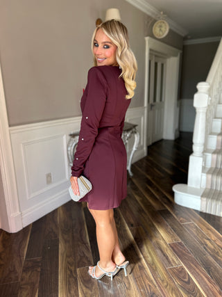 Morrigan Mini Dress Plum