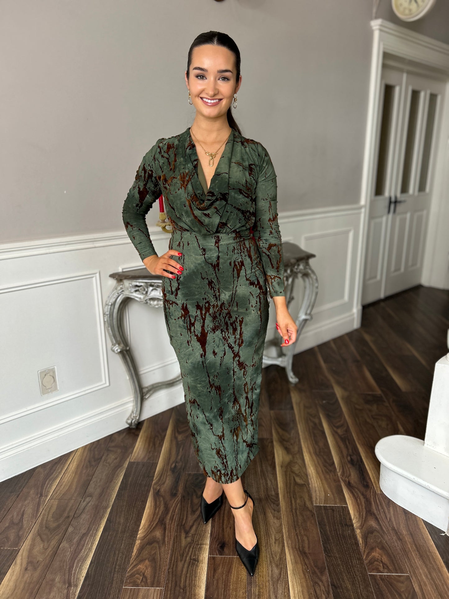 Remington Brown & Green Dress