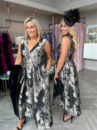 Jesinia Jacquard Midi Dress