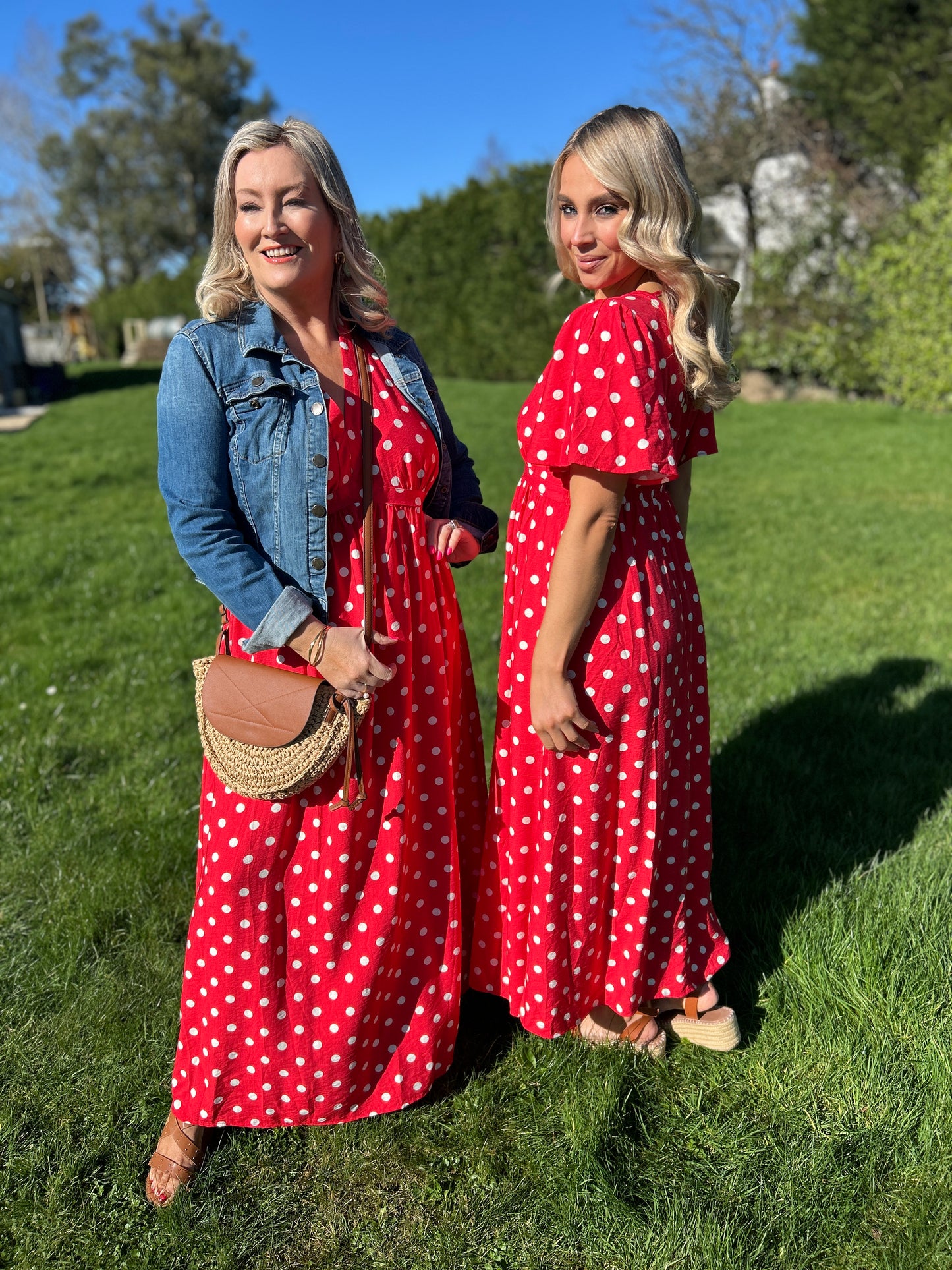 Millie Red Polka Dot dress