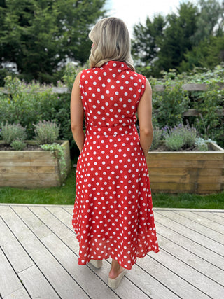 Dolli Dot Dress Rust