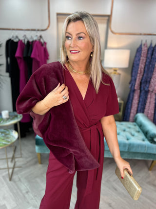 Drew Jumpsuit Wine