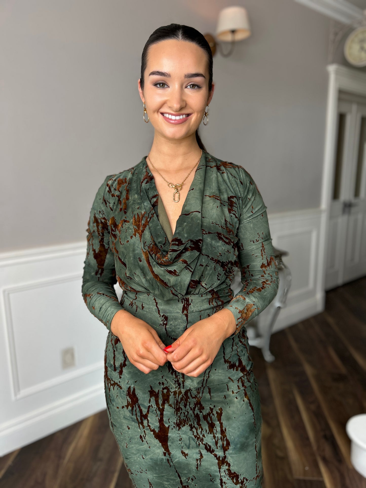 Remington Brown & Green Dress
