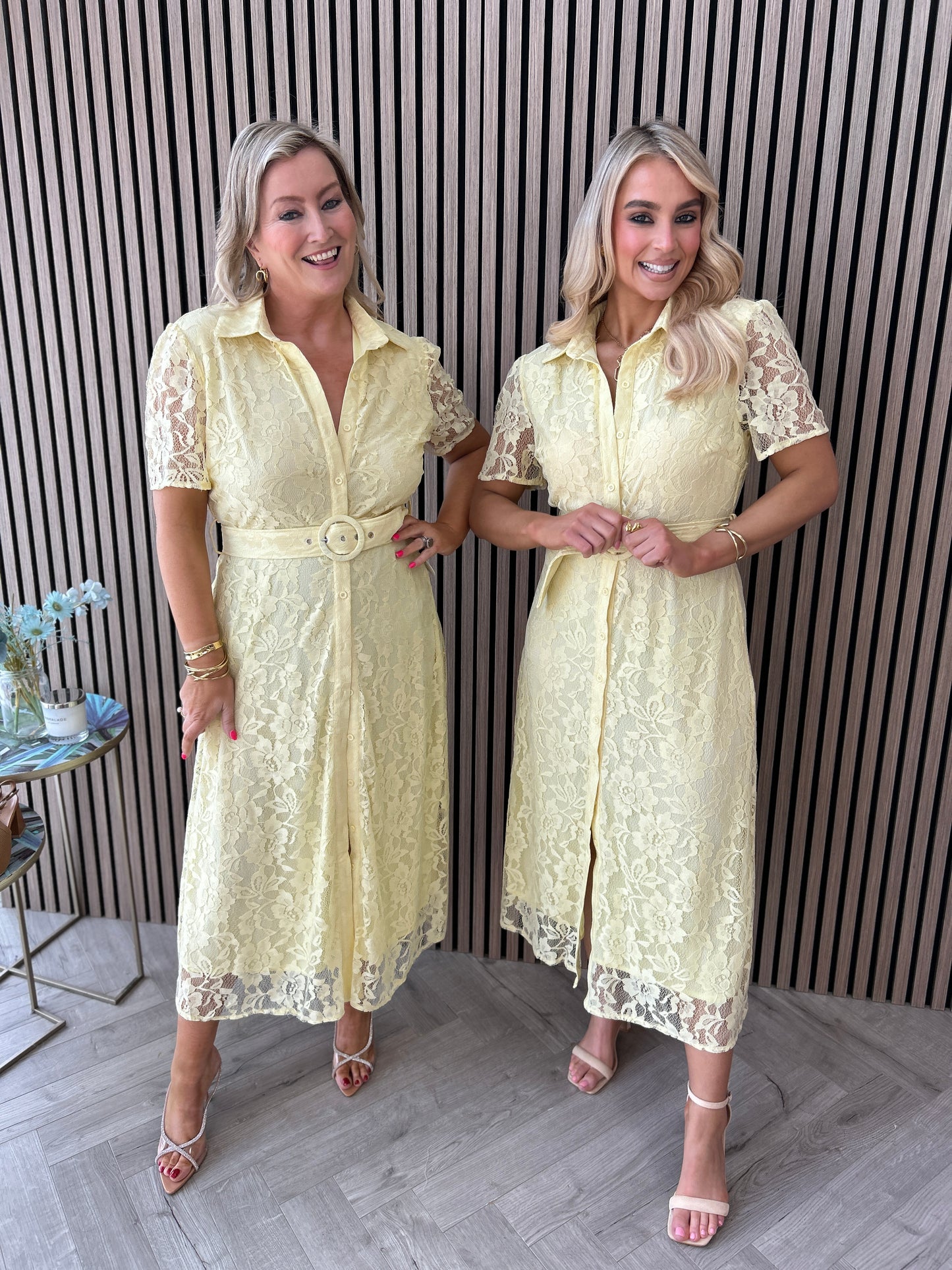 Tansy Lace Dress Yellow