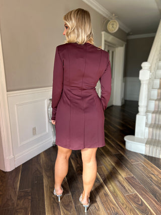 Morrigan Mini Dress Plum