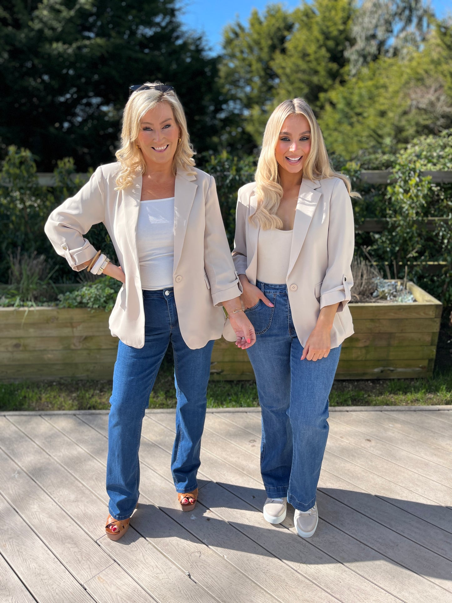 Harper Blazer Ecru
