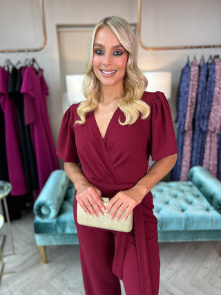 Drew Jumpsuit Wine