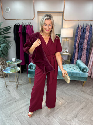 Drew Jumpsuit Wine