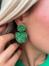 Ria Heart Earring Green