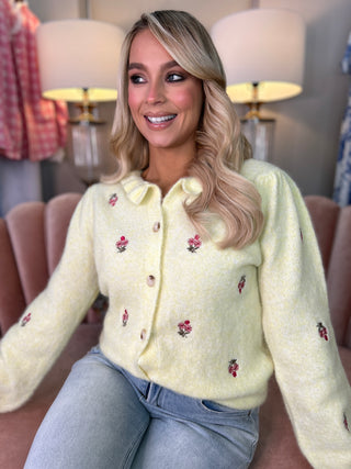 Aria Yellow Cardigan