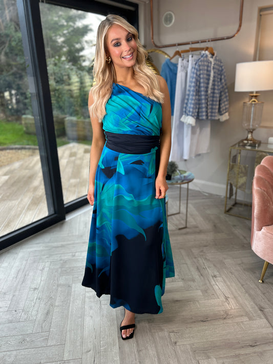 Isabella Floral Dress Blue