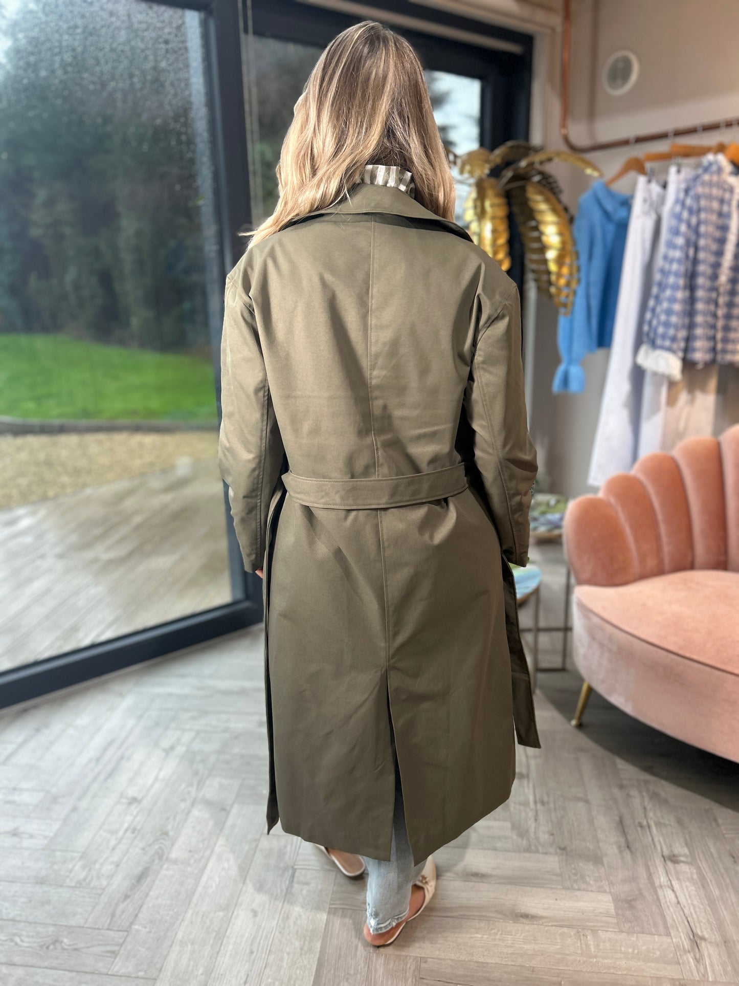 Addison Trench Coat Khaki