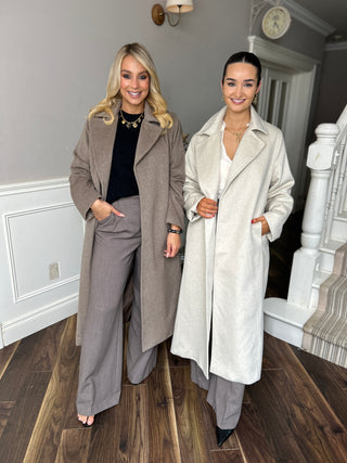 Evelyn Coat Taupe
