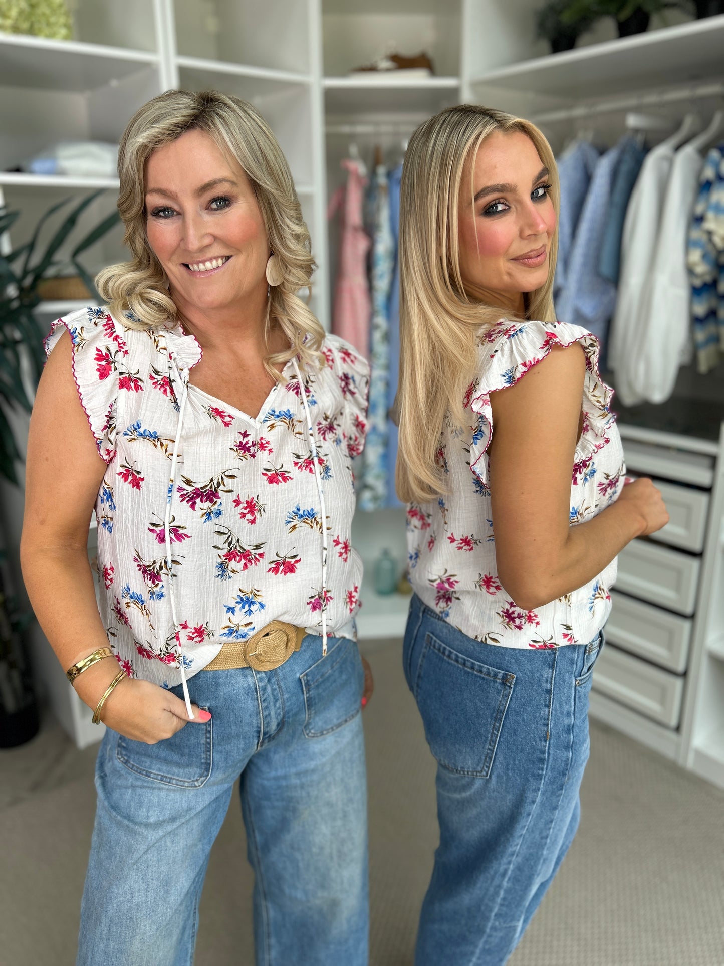 Eve Violet Floral Top