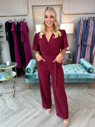 Drew Jumpsuit Wine