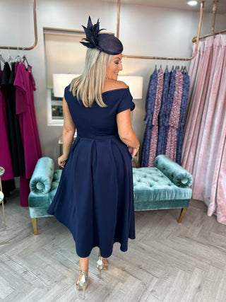 Betty Skater Dress Navy