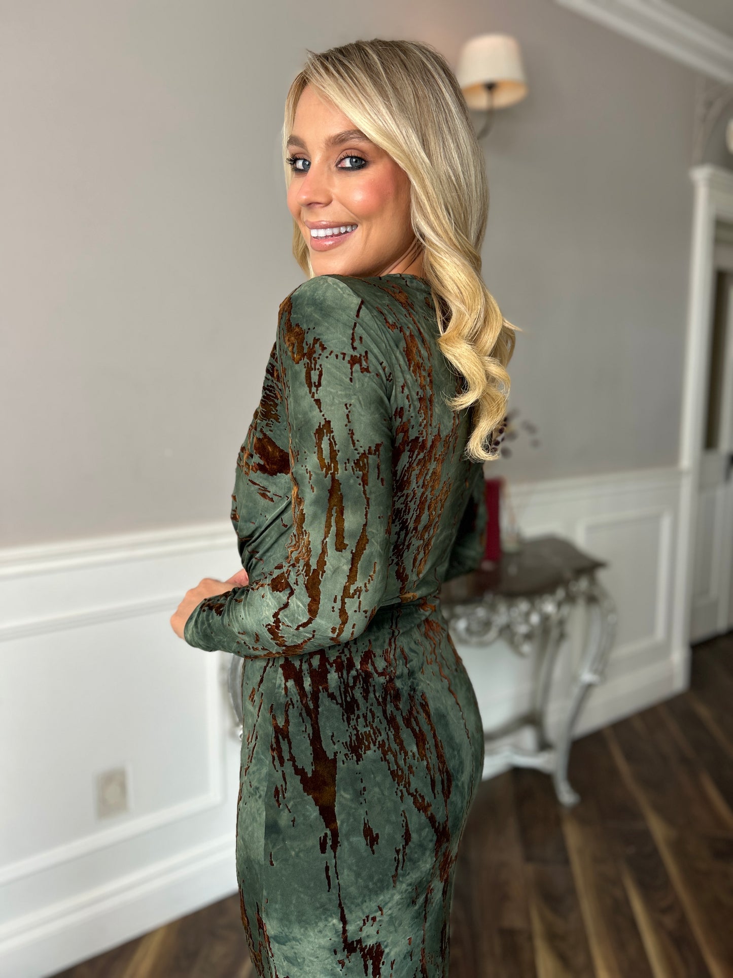 Remington Brown & Green Dress