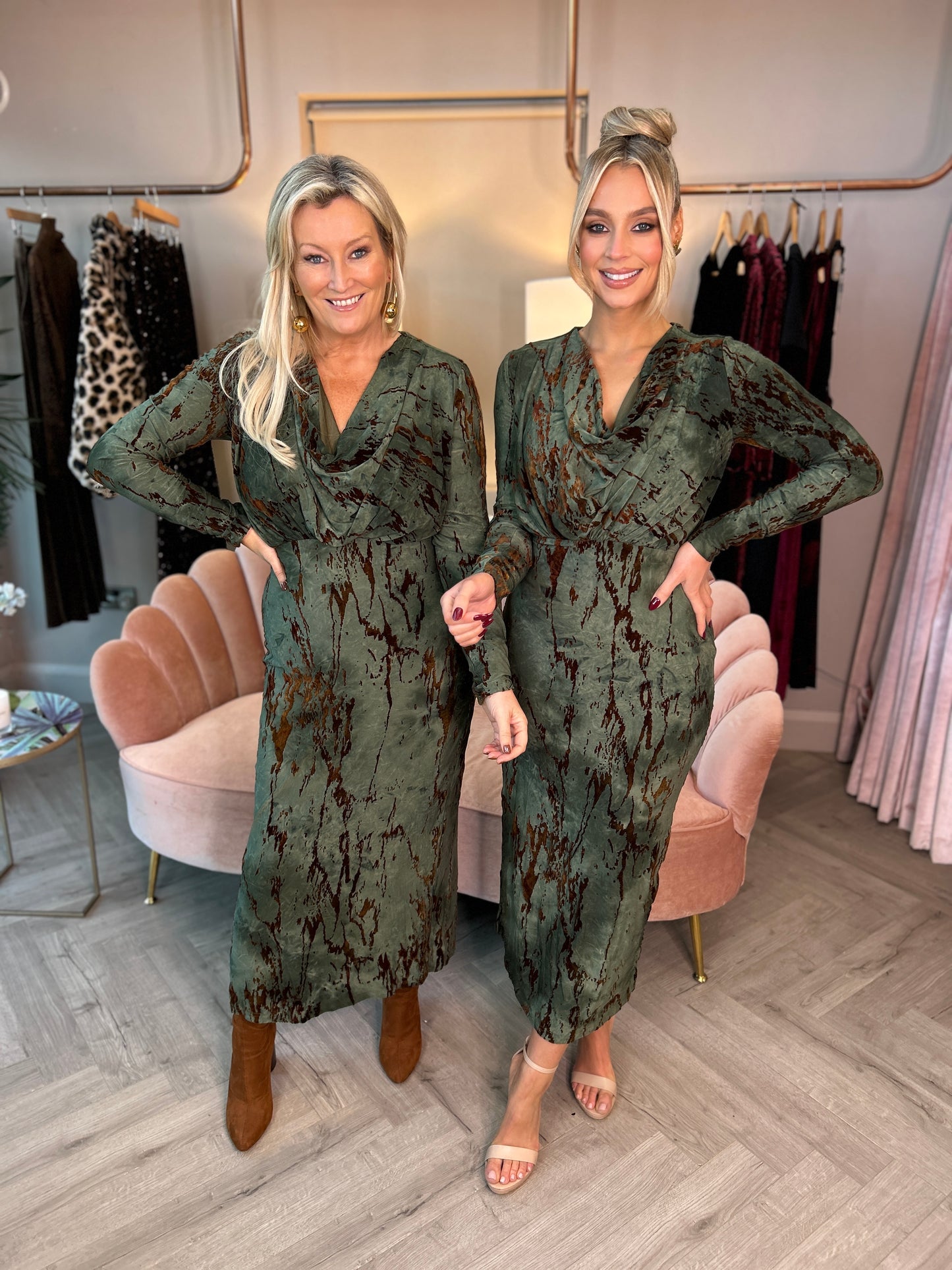 Remington Brown & Green Dress