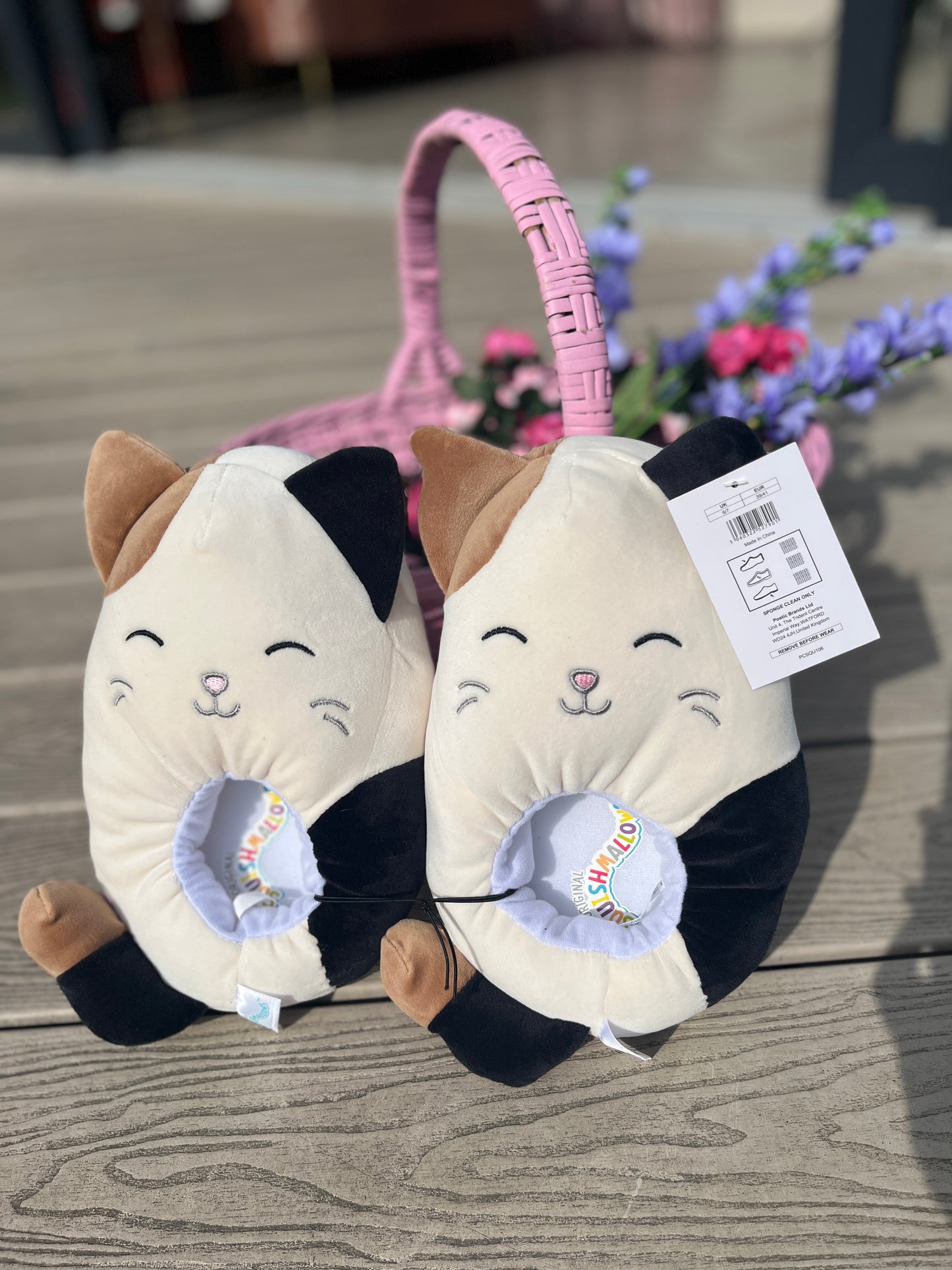 Squishmallow Cam The Cat Slippers