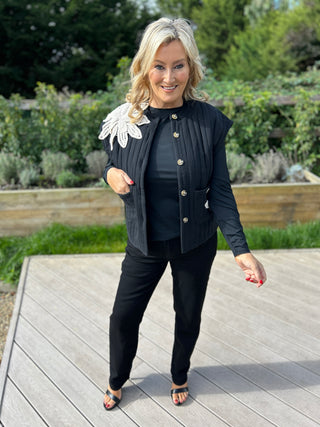 Fleur Gilet Black