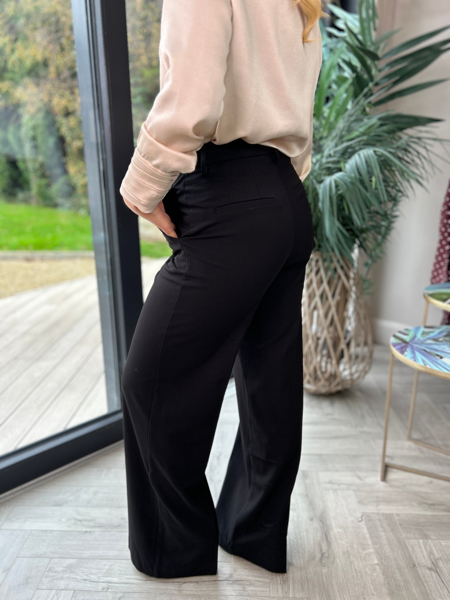 Anais Wide Leg Pants Black