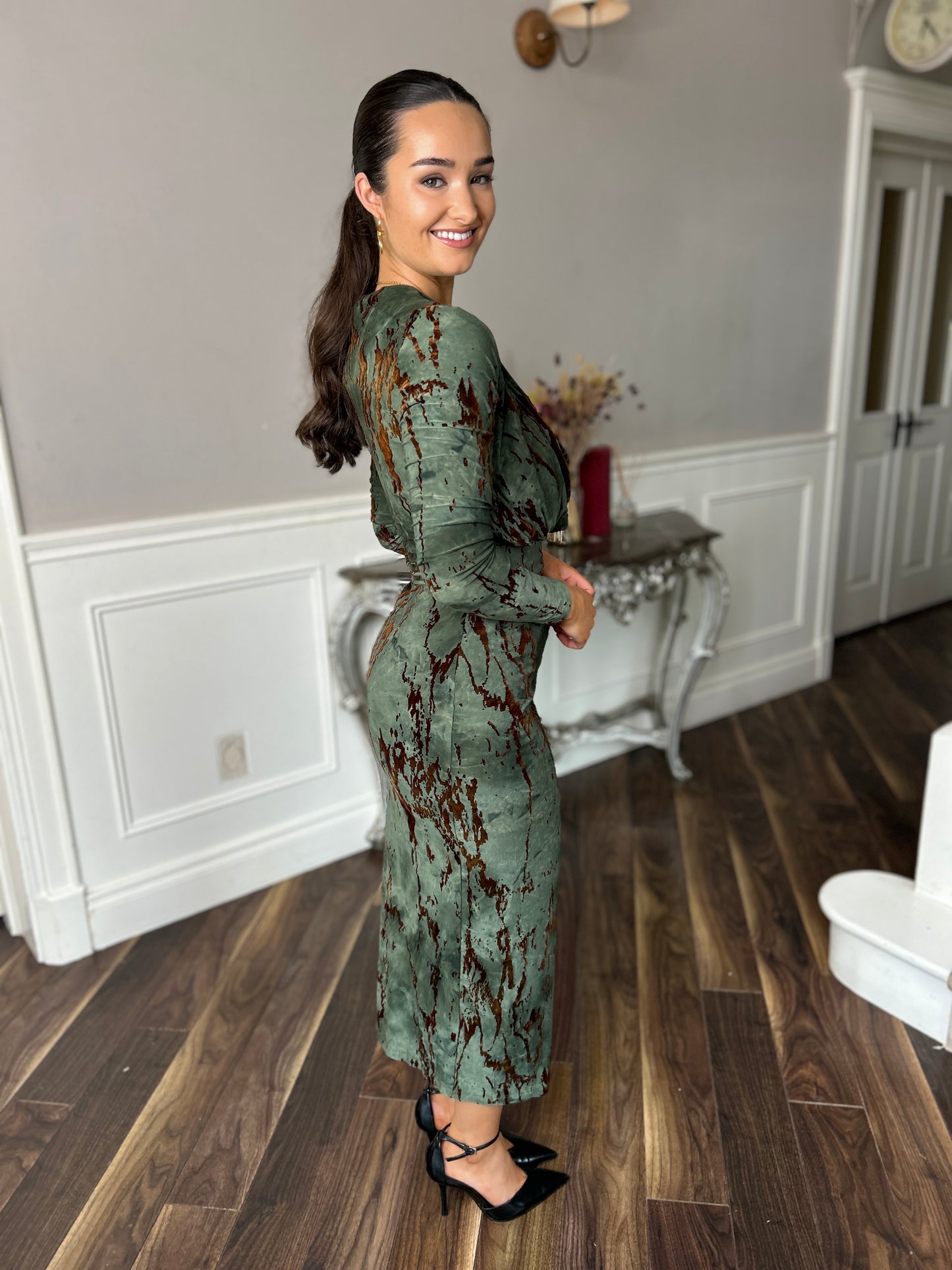 Remington Brown & Green Dress