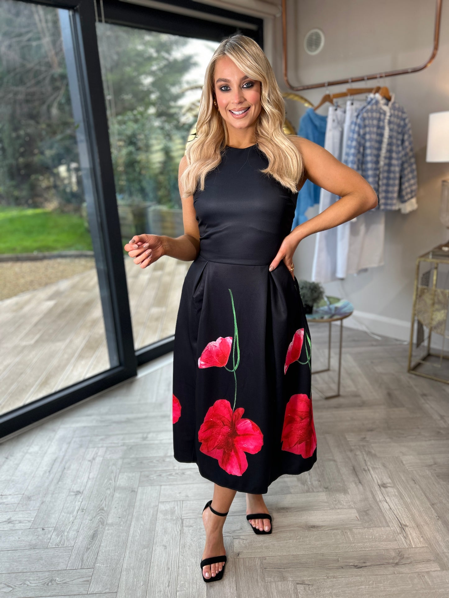 Claudia Dress Black Floral