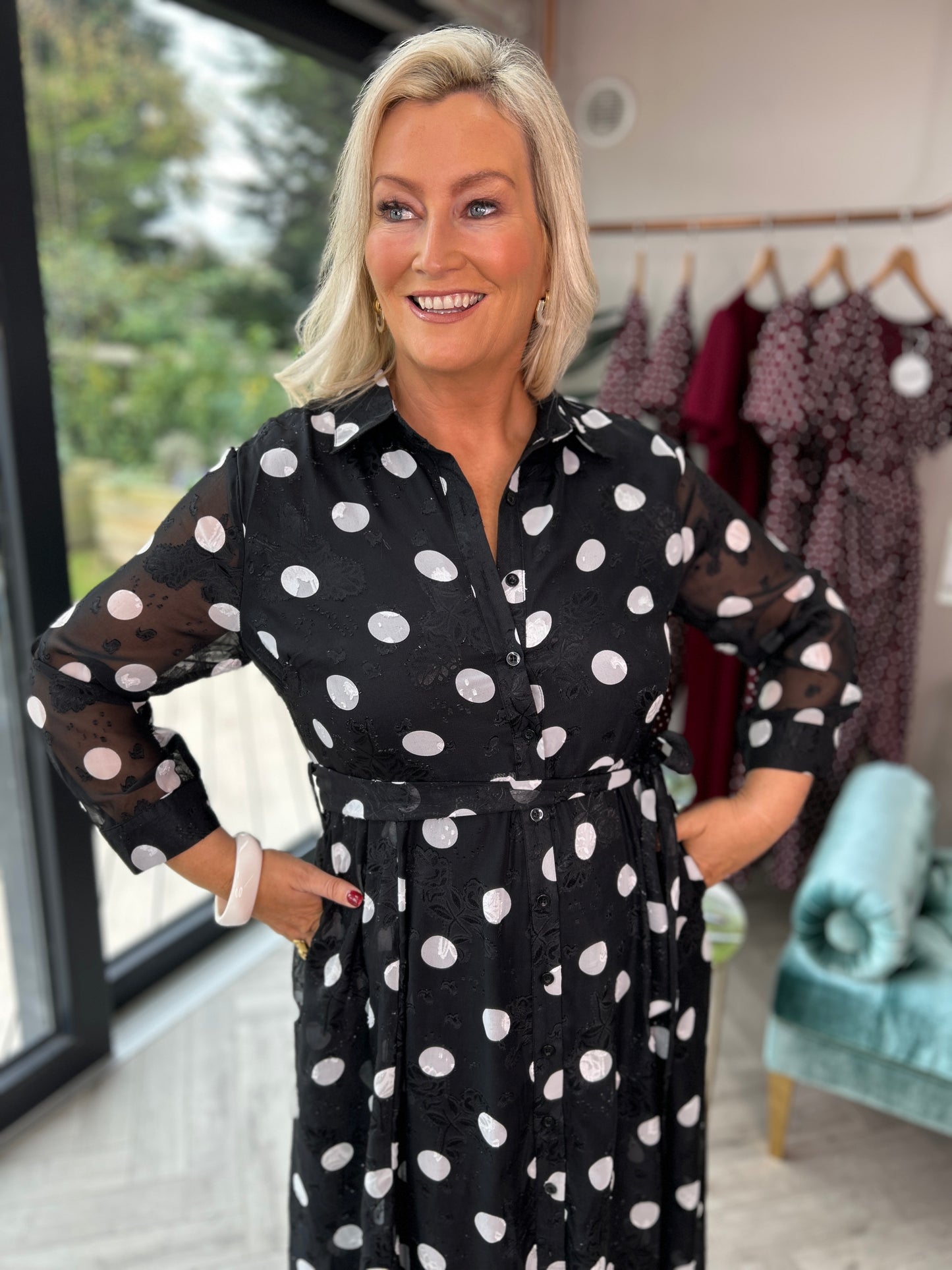 Angela Polka Dot Dress