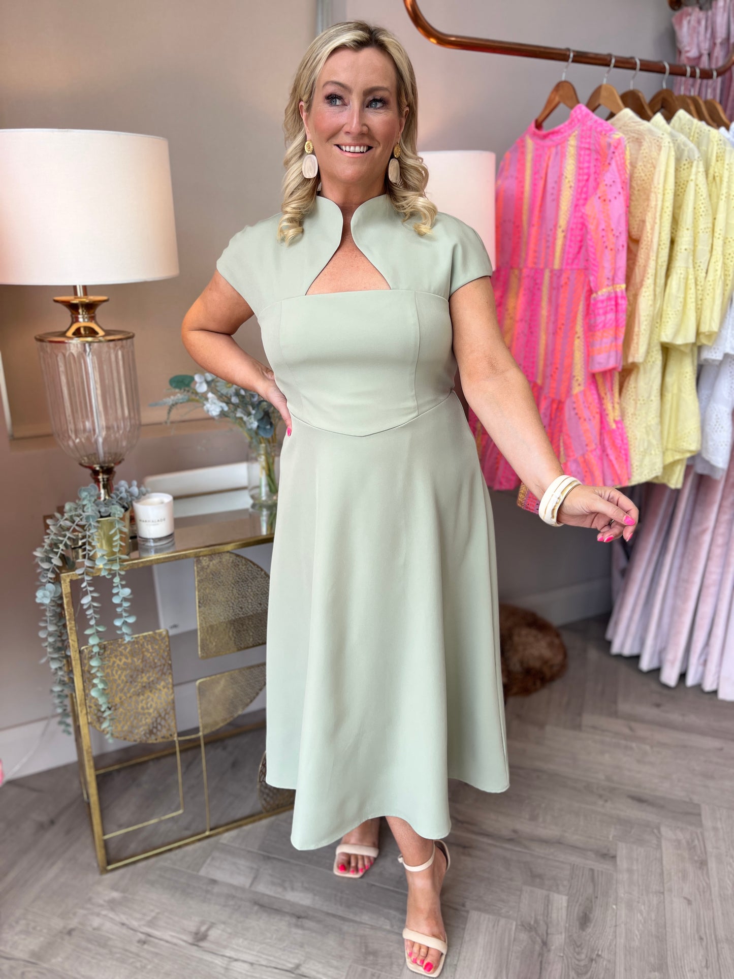 Amora Midi Dress Sage