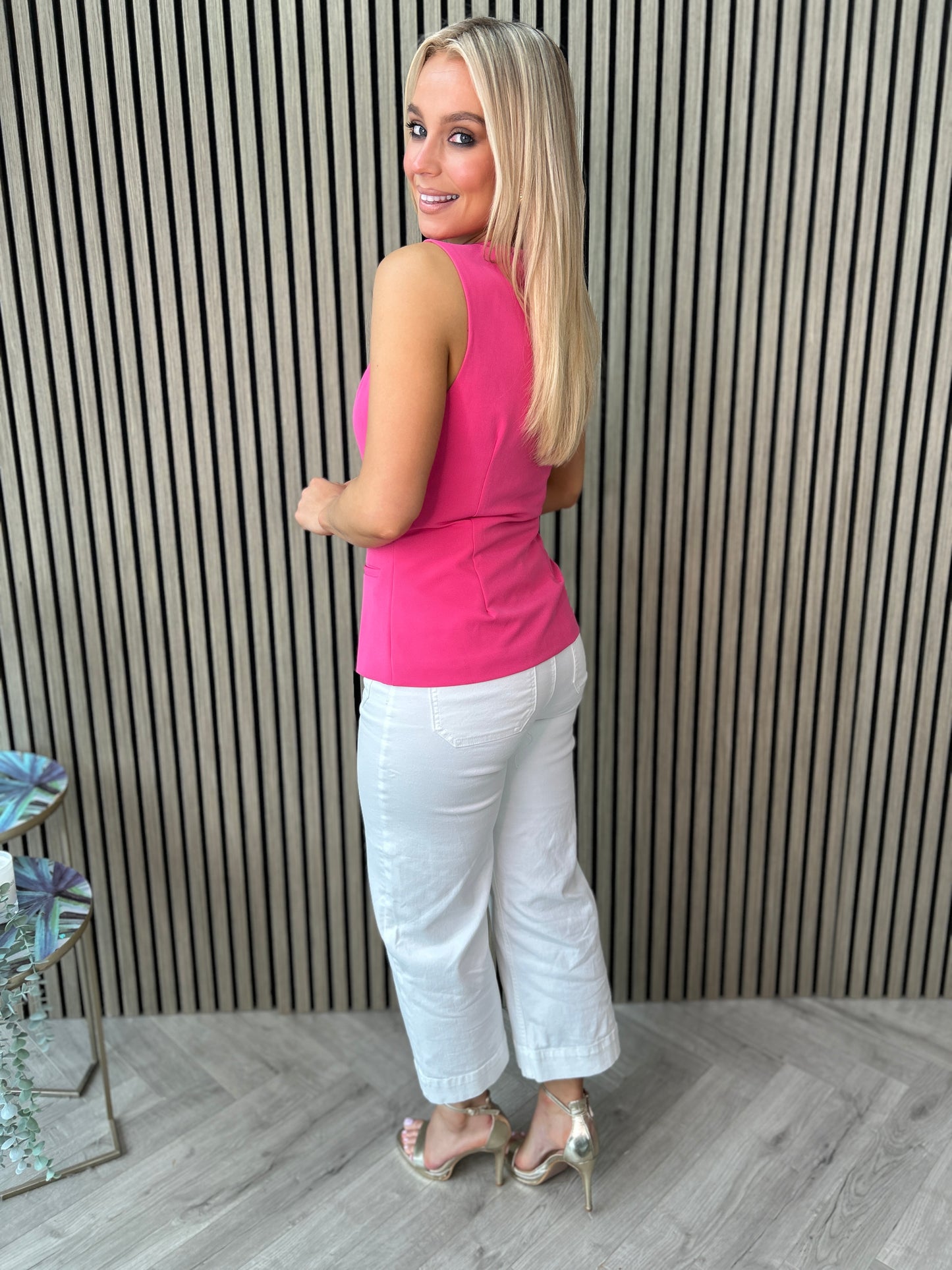 Janice Waistcoat Fuchsia