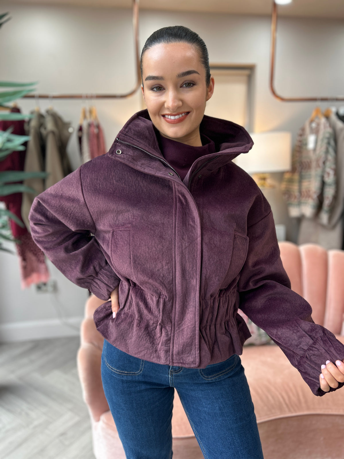 Amy Jacket Plum