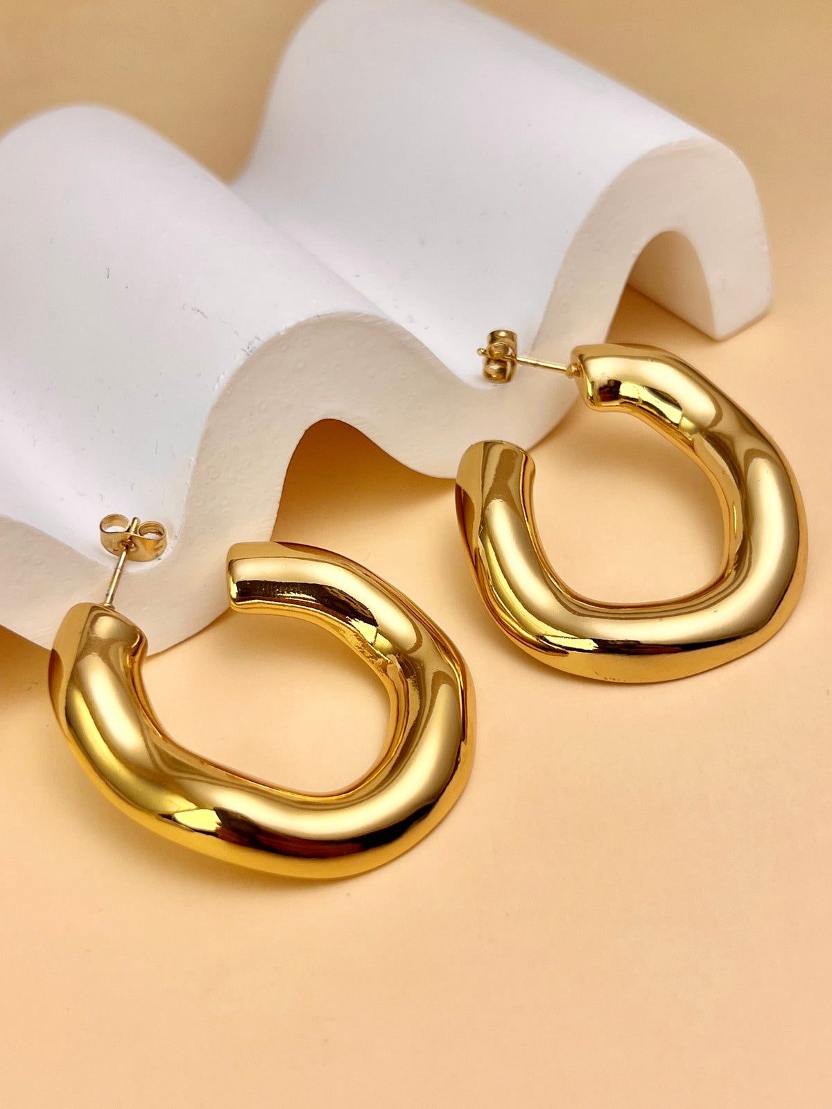 Chunky Gold Hoops